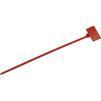TRU COMPONENTS TC-6646444 Kabelmarkering Markeringsvlak: 20 x 13 mm Rood 100 stuk(s)