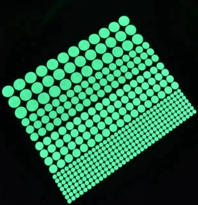 CHPN - Muurstickers - Glow in the dark stickers - Lichtgevende stickers voor op de muur - Kinderkamer Decoratie - Plafonddecoratie - Wand decoratie - Bolletjes - Rondjes - Dots