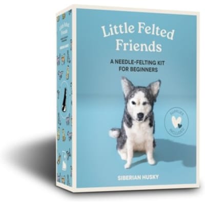 Little Felted Friends: Siberian Husky: Dog Needle-Felting Beginner Kit With Needles, Wool, - Alyson Gurney