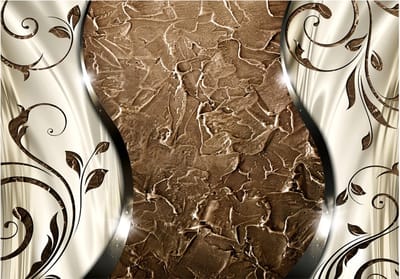 Fotobehangkoning - Behang - Vliesbehang - Fotobehang - Brown twigs - Abstract - Kunst - Hotel Chique - 200 x 140 cm