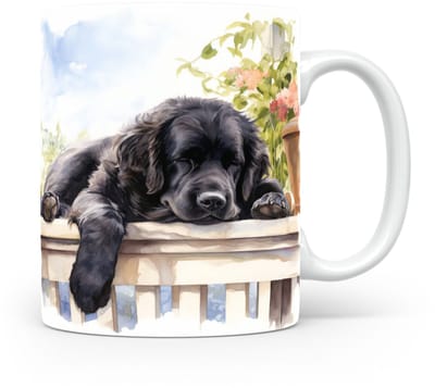 Mok Newfoundland Beker voor koffie of tas voor thee, cadeau voor dierenliefhebbers, moeder, vader, collega, vriend, vriendin, kantoor, opa, oma, hond, kerst, sinterklaas, verjaardag