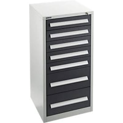 Schäfer Shop Select ladekast SF 70, 7 laden, lichtgrijs RAL 7035 antracietgrijs RAL 4016