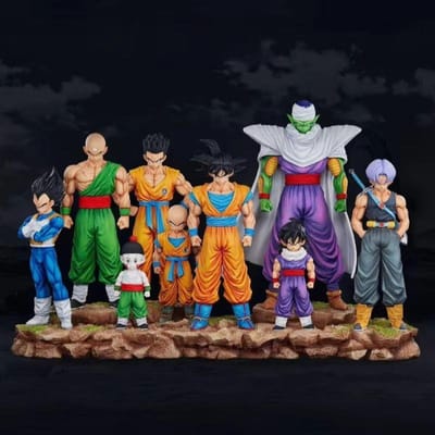 28cm Anime Dragon Ball Enfants Krillin Son Gohan Trunks PVC Figurines d'Action Modèle Collection Décoration de Bureau Jouets Cadeaux pour Enfants no box orange