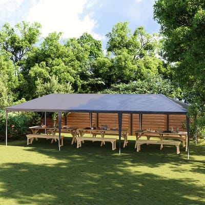 Partytent - Tuinpaviljoen Overkapping - Feesten en Bijeenkomsten - UV- en Waterbestendig - 4 x 9 meter - Antraciet