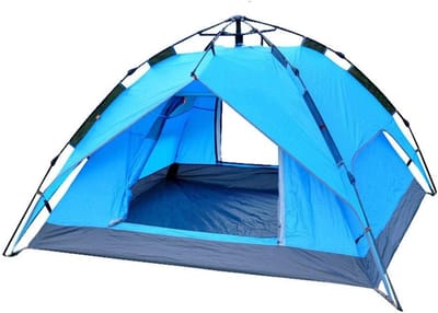 Kampeertent - Outdoor Tent Familiedome - Kamperen en Reizen - Automatische Opzet - 200x200x135cm - Blauw
