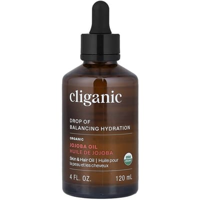 Cliganic Organic Jojoba Oil, 100% Pure 120ml - Hydraterende olie voor gezicht, haar, huid en nagels