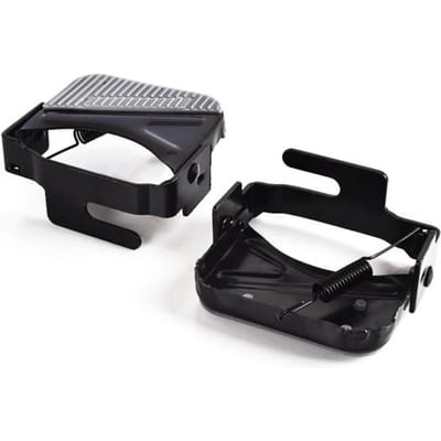 1 paire de pédales de vélo légères et antidérapantes, utiles, siège arrière, sécurité des enfants pour Scooter black