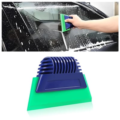 Dailygoods- Autofolie Flexibele Schraper - Raamfolie - Lakbeschermingsfolie - Zachte Rubber Rakel - Gereedschapskit - Antislip Handgreep - Foliegereedschap