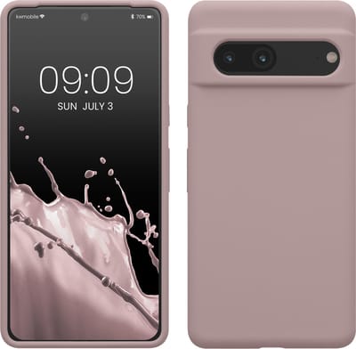 kwmobile telefoonhoesje geschikt voor Google Pixel 7 - Hoesje met siliconen coating - Smartphone case in licht oudroze