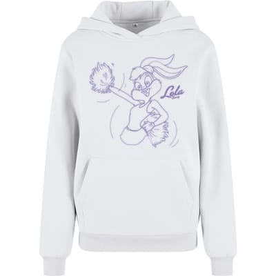 Merchcode Looney Tunes - Lola Bunny Fluffy Hoodie/trui - XS - Wit