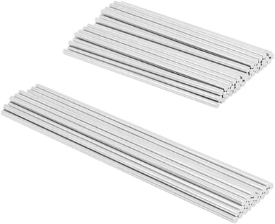 60 Stuks 304 RVS Staven in 2 Maten, 10cm/15cm Dikke Stalen Pins voor Haakblokbord, Breiaccessoires en Houtbewerking, 3mm Diameter