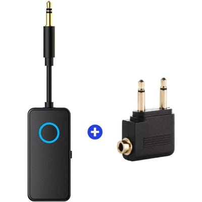 Bluetooth 5.4 AUX Ontvanger Zender 3.5MM Met Microfoon HiFi Stereo Muziek Draadloze Audio Adapter voor Vliegtuig TV Auto Loopband