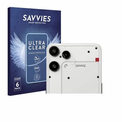 Savvies - Screenprotector voor Nothing Phone (3a) Lite (ALLEEN Camera Lens) - Folie Beschermfolie transparant 6 Stuks