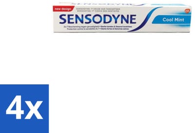 4 x Sensodyne - Tandpasta - Cool Mint - Gevoelige Tanden - 75 ml - Tandgevoeligheid - Tandpasta - Sensodyne - Cool Mint - Gevoelige Tanden