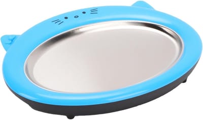 Gerolde Ijsmachine - Dessert Maker - Zelf Desserts Maken - Katten Thema Design - Met 2 Spatels - Blauw