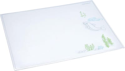 Transparante bureauonderlegger met motief, 40 x 53 cm