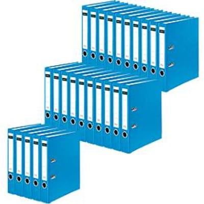 Schäfer Shop Select ordners, DIN A4, rugbreedte 50 mm, 25 stuks, polypropeen en gerecycled papier, lichtblauw