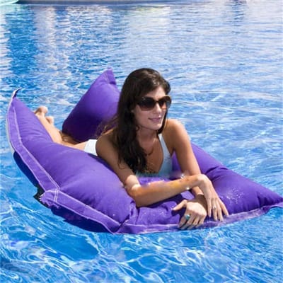 Zitzak Stoel - Grote Lounger - Buiten Ontspannen - Waterafstotend Polyester - 180x140 cm - Paars