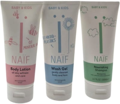 Naif Baby & Kids Cadeauset met verzorgingsproducten – Luxe Verzorgingsset | Wellness Giftbox | Verwen Cadeaupakket voor Baby's