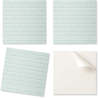 Pak vinyltegels met baksteenmotief voor de keuken, 20x20x20 cm