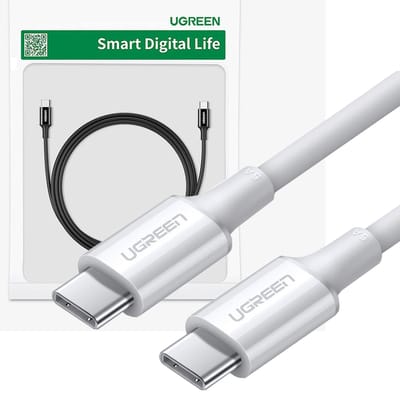 Ugreen - kabel - USB Type C - USB Type C PD 100W 5A 2m wit - (US300)
