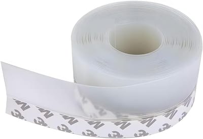 Allecto Plus - Siliconen afdichtstrip 25mm x 5m - Zelfklevende afdichting - Geluidsdicht - Stofdicht - Deuren en ramen - Transparant.