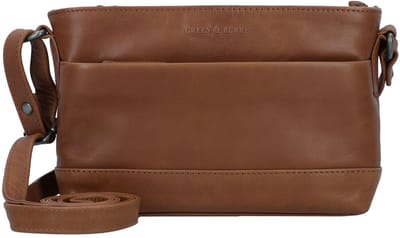 GREENBURRY Leren schoudertas Fiorentina Crossbody Bag Tan bruine