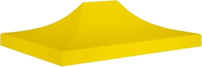 Partytent Dak - Paviljoen Afdekking - Feesten Buiten - Waterdicht UV-bestendig - 4x3 Meter - Geel