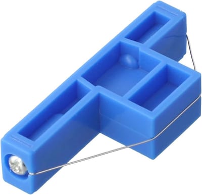 Klei Hoeksnijder - Aardewerk Tool - Precisie Snijden - Meerdere Hoeken - 6 x 3 x 2 cm - Blauw