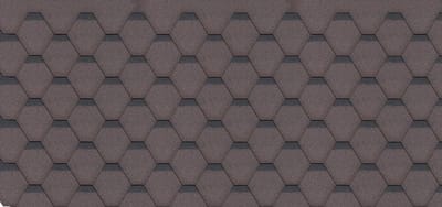 Timbela H-BROWN - Bitumen dakspanen - Dekking: 3 m² - Hexagonal Rock