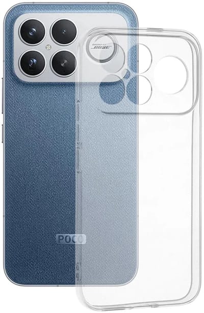Hoesje geschikt voor Xiaomi Poco F8 Ultra - Techsuit Clear Silicone Back Cover - Transparant