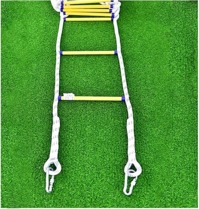 Noodladder - Vluchtladder - Veilig Ontsnappen - Antislip Treden - 12 Meter - Zwart
