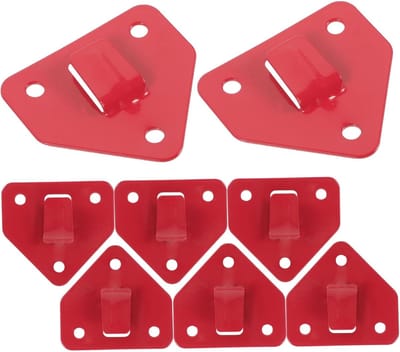 Brandblusser Haak - Metalen Beugel - Brandbeveiliging Thuis - Eenvoudig Te Installeren - 6.7x6.2x0.8cm - Rood