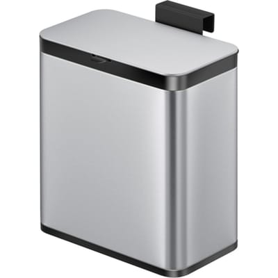 EKO - Puro S Food Waste Caddy 7 liter - stainless steel plastic - matRVS, zwart - Prullenbak