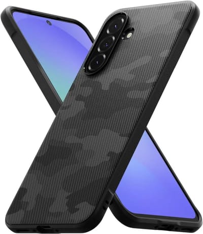Ringke Onyx | Hoesje Geschikt voor Samsung Galaxy A56 / A36 | Back Cover Flexibel TPU | Militaire Standaard | Camo Zwart