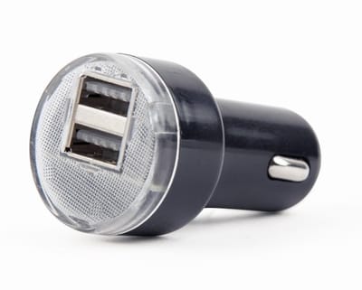 Gembird 2-poorts USB autolader, 2.1 A, zwart