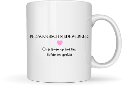 Mok ''Pedagogisch Medewerker'' – cadeau kinderopvang – 330ml