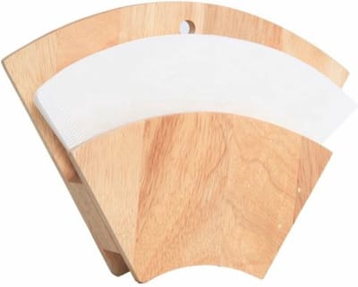 Cosy & Trendy Koffiefilters houder - hout - 16x22 cm - koffie filters