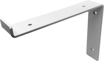 Maison DAM 1x Plankdrager L vorm down - Wandsteun – 15cm – Wit - incl. bevestigingsmateriaal + schroefbit