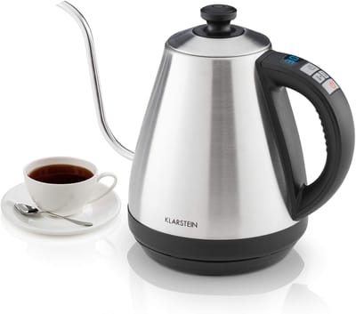 Elektrische Waterkoker - Theemaker Ketel - Thee Zetten - Nauwkeurige Temperatuur - 1 Liter - Zilver