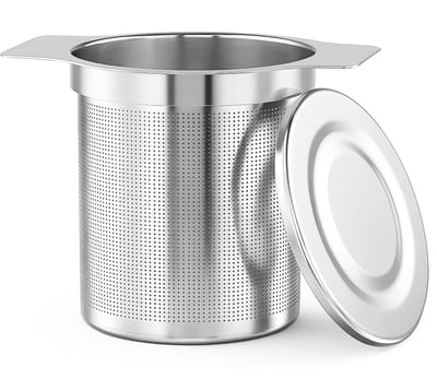 My Green Deal – RVS Theezeef met Deksel – Herbruikbaar Theefilter voor Losse Thee – Duurzame Roestvrijstalen Thee Infuser