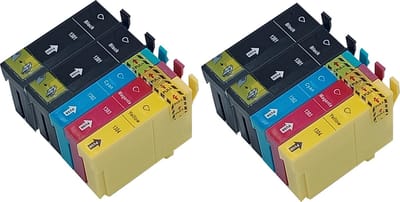 KATRIZ® huismerk ink Epson 4x T1301 Zwart + 2x T1302 Cyaan + 2x T1303 Magenta + 2x T1304 Geel | 10 stuks