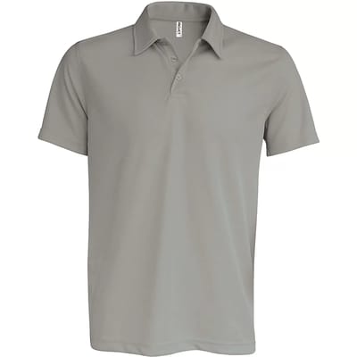 Herensportpolo 'Proact' met korte mouwen Fine Grey - S