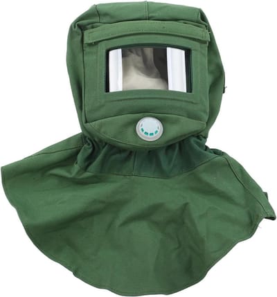 Zandstraal Kap - Beschermend Gezichtsmasker - Doe-het-zelf Klussen - Helder Glas Zicht - 32 x 25 x 12 cm - Canvas