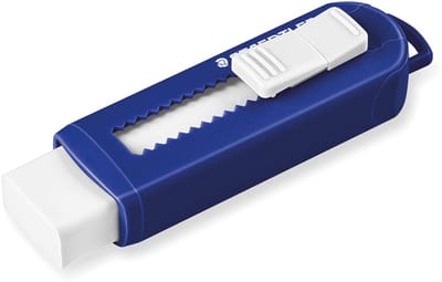 Staedtler Gum PVC-vrij met schuifmechanisme Blauw/wit
