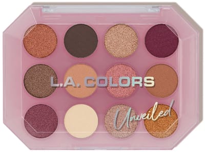 L.A. Colors 12 Color Eyeshadow Palette - C69011 Unveiled - Oogschaduwpalette - 12 g