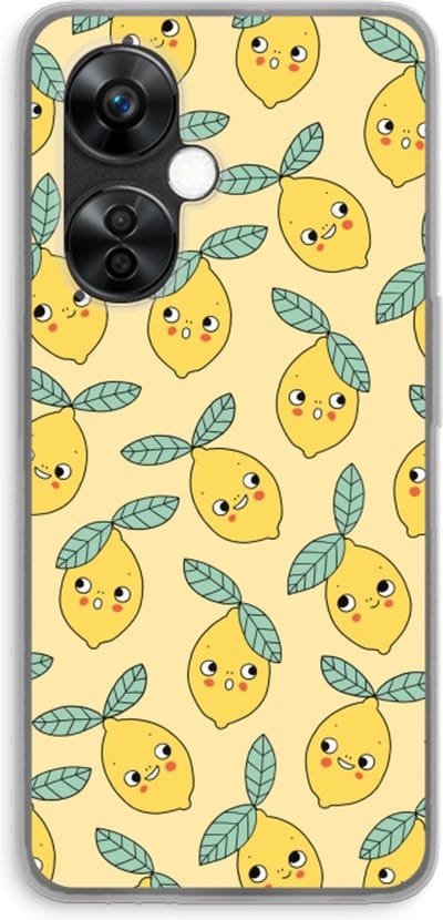 Case Company® - Hoesje geschikt voor OnePlus Nord CE 3 Lite hoesje - Citroenen - Soft Cover Telefoonhoesje - Bescherming aan alle Kanten en Schermrand