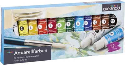 Crelando Acrylverf - 12 kleuren in kunstenaarskwaliteit  - 12ML