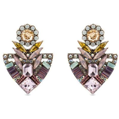 Boucles d'oreilles Luxenter avec cristal multicolore finition or 18k - Aphuat