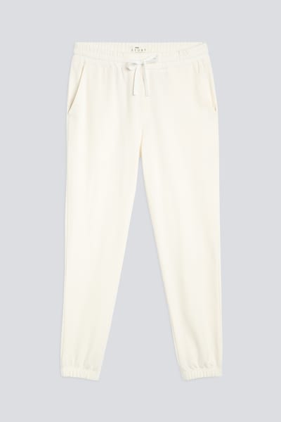 Track pants Serie Felpa Stretch Whisper White